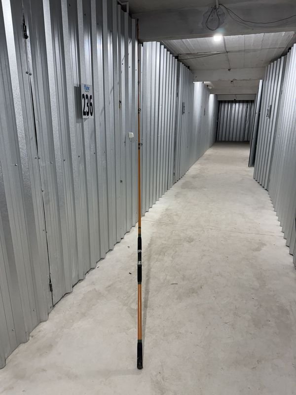 Caña de Pescar Sportex Fiberglas 4 Metros Naranja y Verde