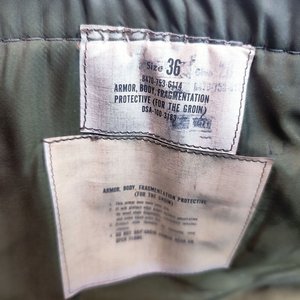 Protector de Ingle Antifragmentos Usado por Pilotos de Helicópteros en Vietnam - imagen 2