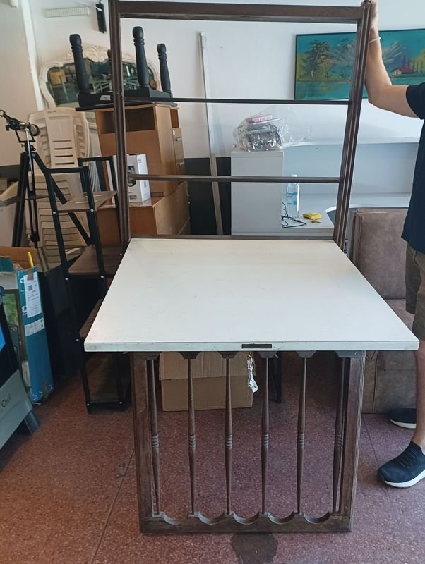 Mesa bar antiguo de comedor plegable: Un artículo único y raro - imagen 2