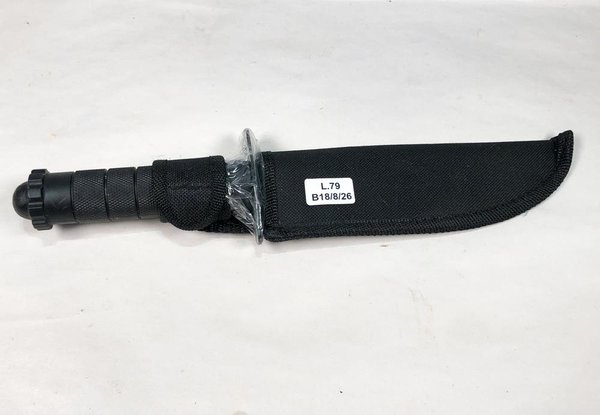 Bastón Retráctil de Metal con Mango Negro y Estuche