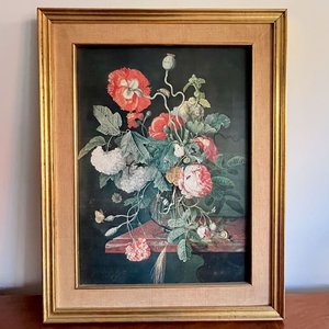 Dos Cuadros Decorativos: Paisaje de Venecia y Bouquet de Flores - imagen 2