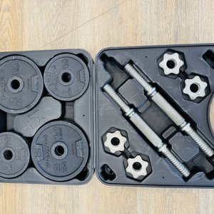 Kit de Mancuernas y Barra con Discos para Entrenamiento - imagen 3