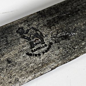 Facon Antiguo Hoja Acero "Camello" 36cm, Cabo Plata y Oro con Vaina - imagen 5