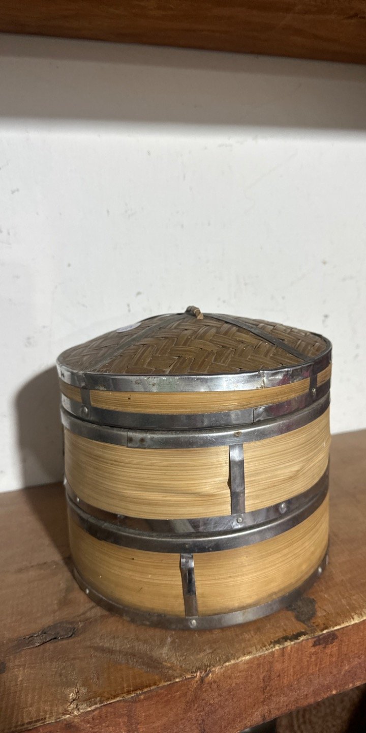 Vaporera de Bambú y Metal