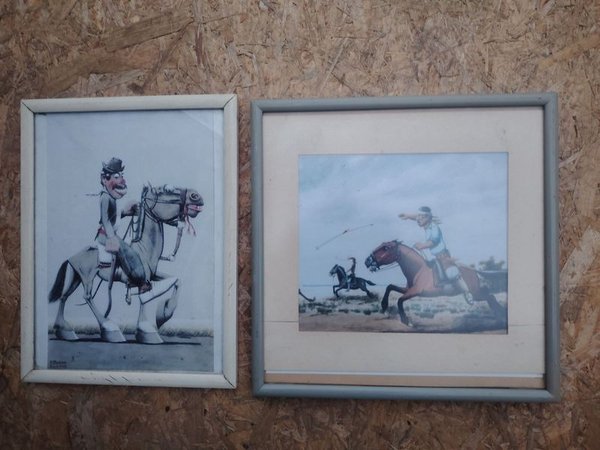 Lote de Cuadros con Motivos de Molina Campos
