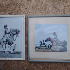 Lote siguiente: Lote de Cuadros con Motivos de Molina Campos