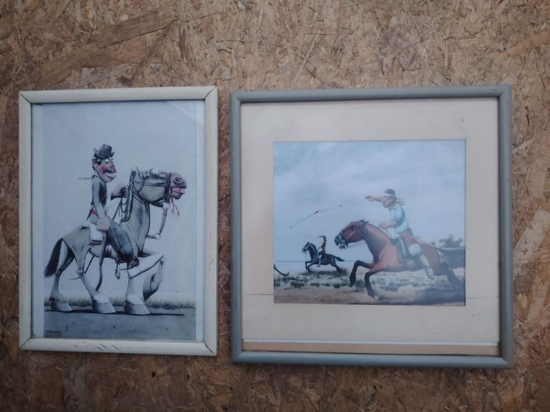 Lote de Cuadros con Motivos de Molina Campos