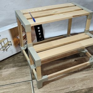 Escalera / Banco Dos Niveles Fixwood Nuevo con Caja - imagen 3