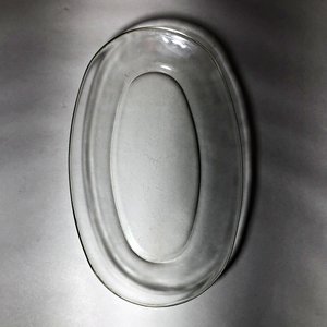 Juego de 3 Fuentes Ovaladas de Vidrio Transparente Tipo Pyrex - imagen 3