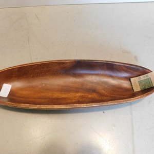 Bandeja ovalada copetinera de madera - imagen 1