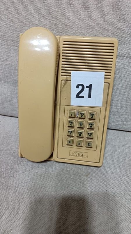 Teléfono Fijo Beige Jantel con Teclado