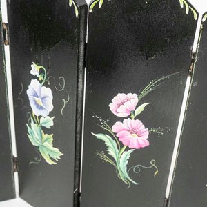 Biombo Chico Decorado con Flores Pintadas - imagen 2