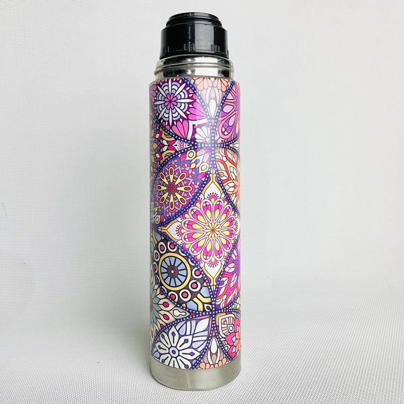 Termo y taza de metal para viaje - imagen 5