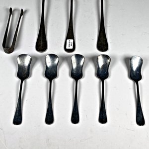 Conjunto de 8 Cubiertos Christofle: Cucharas de Helado, Servir y Pinza - imagen 3