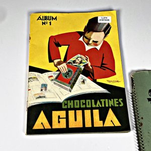 Álbum de Figuritas Chocolatines Águila N°1 Incompleto y Calendario Ipusa 1974 - imagen 3