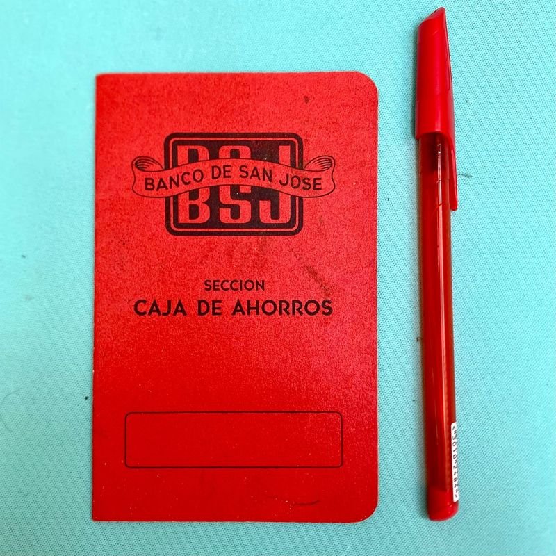 Libreta Antigua Caja de Ahorros Banco de San José - Año 1962