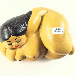 Figura de Dama Recostada Estilo Art Decó - imagen 2