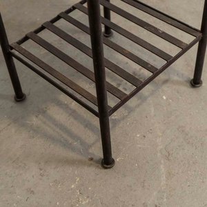 Mesa Auxiliar de Hierro y MDF con Cajón - imagen 2
