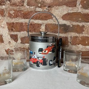 Juego de Hielera y Vasos de Whisky con Monograma Grants - imagen 1