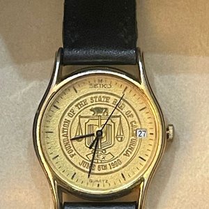 Reloj Seiko Quartz Conmemorativo "State Bar of California" 1990 - imagen 6