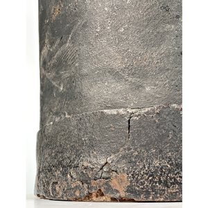 Tarro Lechero Antiguo de Chapa Negro con Tapa y Manijas - 57 cm - imagen 4