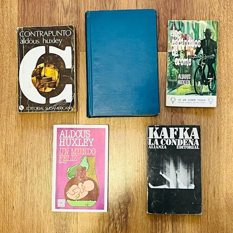 Lote de 5 Libros: Aldous Huxley y Franz Kafka