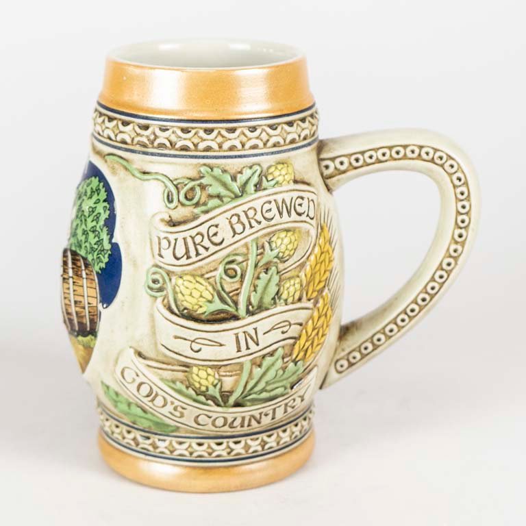 Jarra de cerveza porcelana policromada para decoración - imagen 2