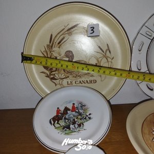 Lote de 4 Platos Decorativos de Pared con Escenas Variadas - imagen 4