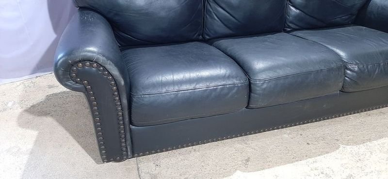 Silla de cuero negro de tres cuerpos - imagen 3