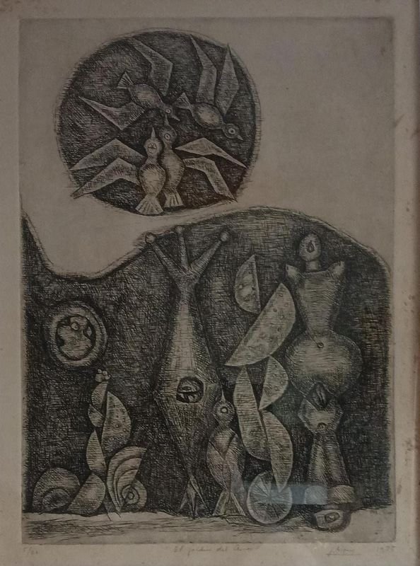 Julio Alpuy Serigrafía 5/30 El jardín del amor - imagen 2