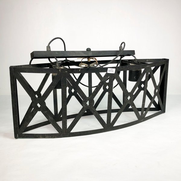 Colgante de Techo Negro Metálico con Dos Luces - imagen 1