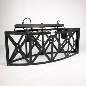 Colgante de Techo Negro Metálico con Dos Luces - imagen 1