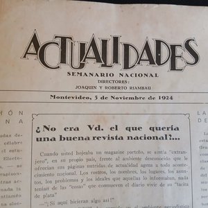 Revista "Actualidades" Semanario Nacional N° 13 - Noviembre 1924 - imagen 3