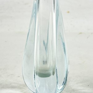 Florero Orrefors de Cristal Hialino Azulado - 17 cm - imagen 3