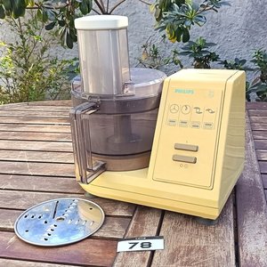 Lote anterior: Procesadora de alimentos Philips con recipiente, tapas y discos accesorios para corte o rallado - Funciona