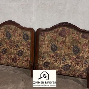 Par de Respaldos de Cama Antiguos Estilo Francés - imagen 2