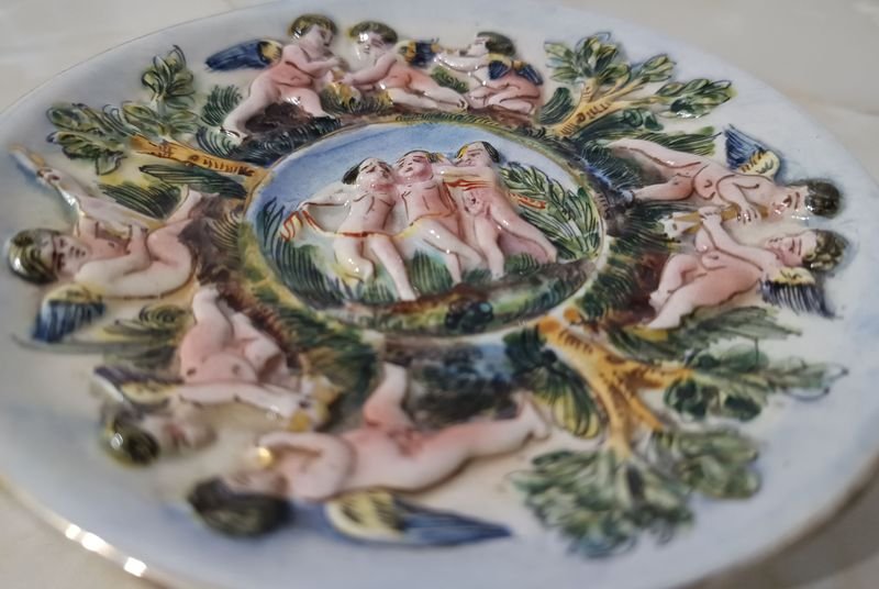 Platos de Porcelana Capodimonte - Colección de Arte Cerámico - imagen 3