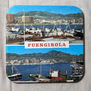 Juego de Posavasos y Ceniceros de Metal con Estampas de Fuengirola - imagen 5