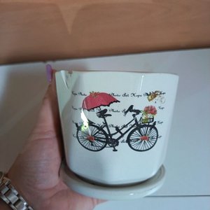 Humidificador Mini Atomization, Maceta Decorada y Maceta con Bicicleta - imagen 6