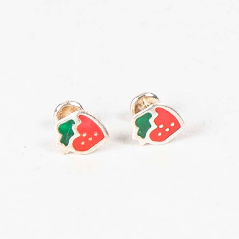 Lote anterior: Pareja de aretes fantasía con diseño fresa