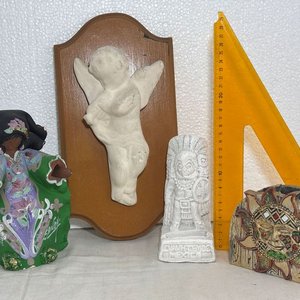 Placas Decorativas de Pared con Figuras Artesanales y Posavasos - imagen 12