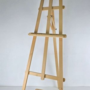 Atril Caballete de Madera Plegable con Caja de Artista - imagen 1