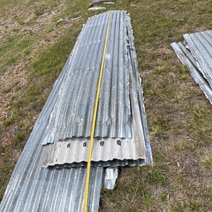 Lote de 5 Chapas Metálicas Onduladas para Construcción - imagen 3