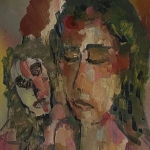 Óleo sobre cartón "Familia" por Saúl Merla - imagen 3