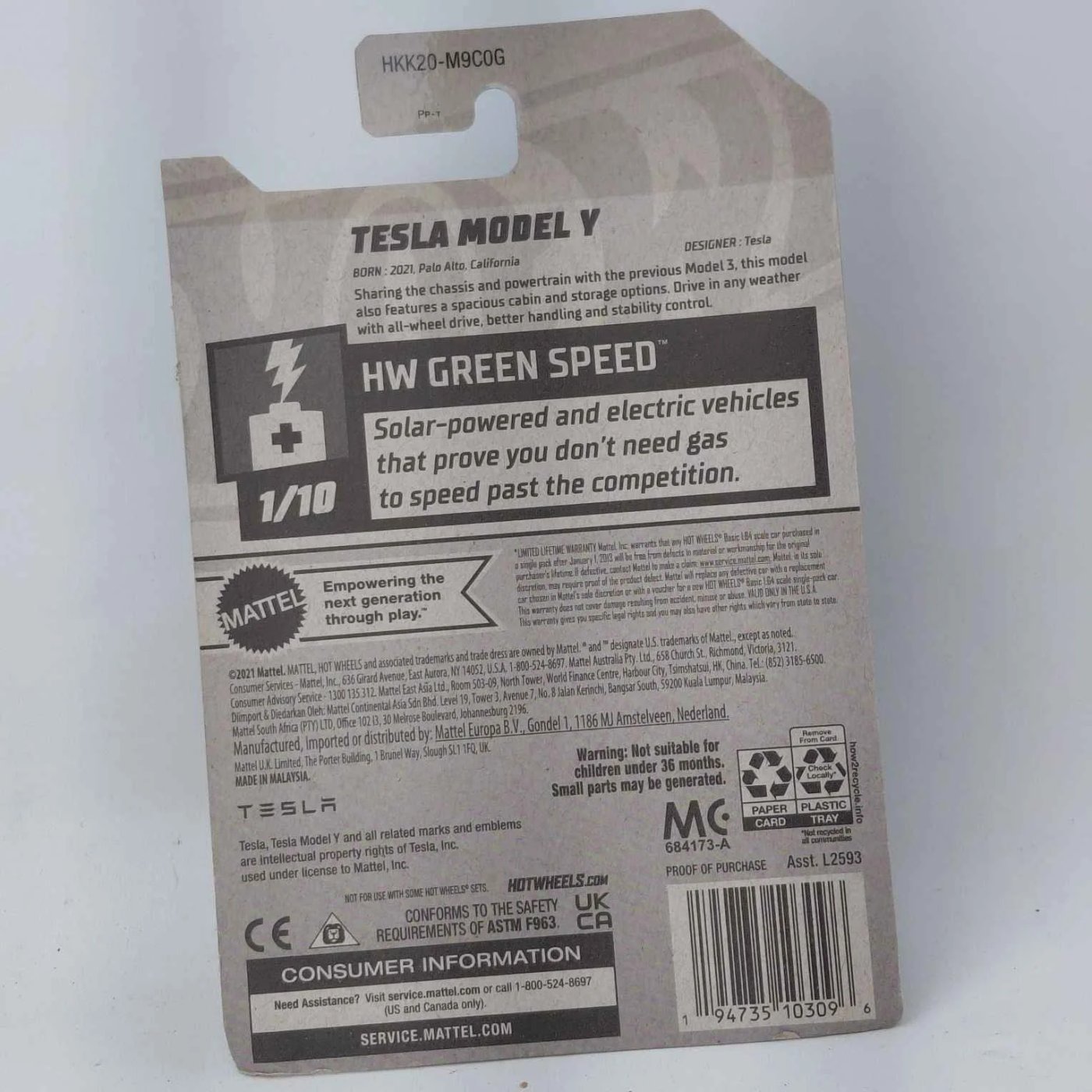 Juguetes Hot Wheels Tesla Y - imagen 3