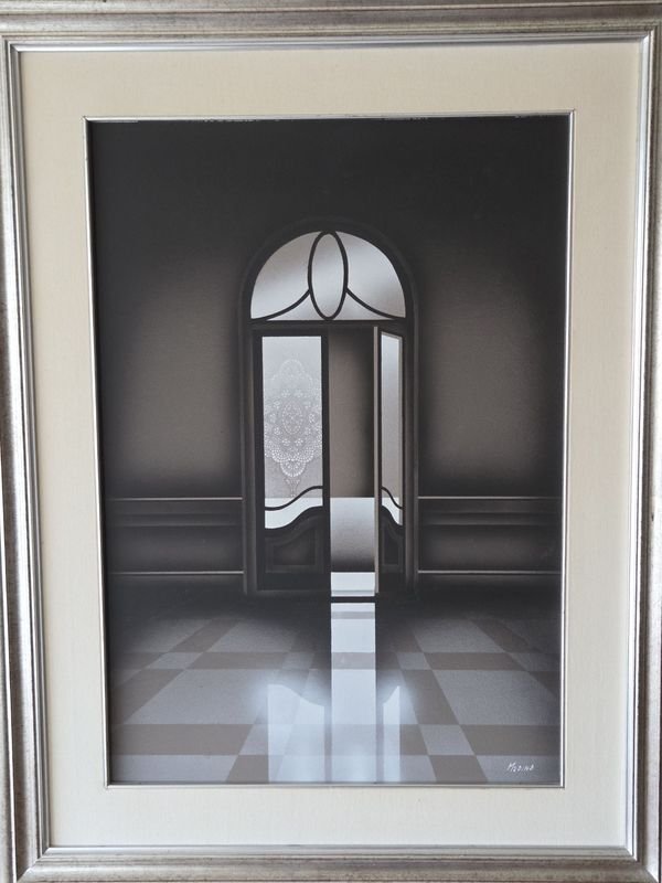 Óleo del artista Enrique Medina - Pintura Geométrica - imagen 3