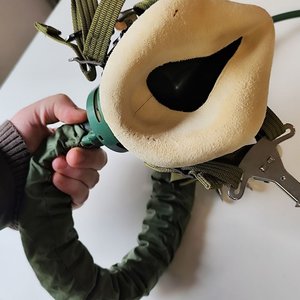Mascarilla de Oxígeno para Piloto Chino, Réplica KM5, Nueva - imagen 3