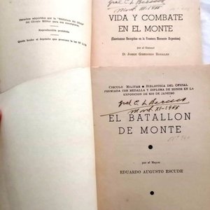 2 Libros "Círculo Militar-Biblioteca del Oficial": Vida y Combate en el Monte y Batallón de Monte - imagen 2