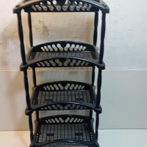 Organizador Negro de PVC con 4 Estantes - imagen 2
