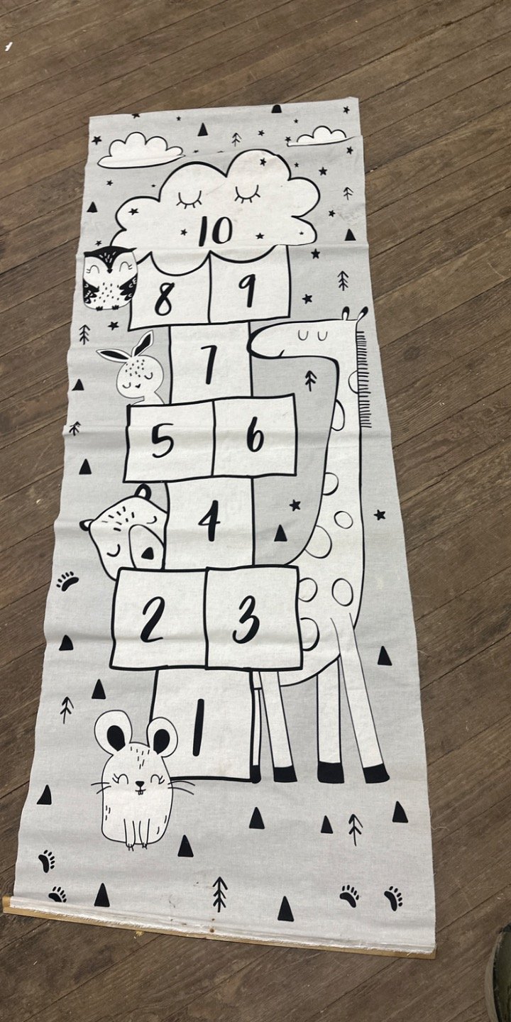 Tapiz Infantil de Juego con Números y Animales